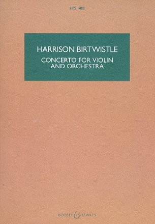 Concerto for Violin and Orchestra 1480 fr Violine und Orchester Studienpartitur