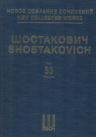 Schostakowitsch,Opera Lady Macbeth of the Mtsensk District Klavierpartitur / DSCH Publishers Shostakovich New Collected Works (150 Volumes) Vol. 53