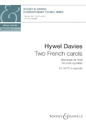 2 French Carols for mixed chorus a cappella score
