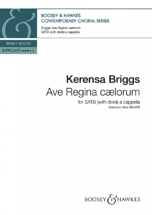 Ave Regina caelorum for mixed chorus (SATB divisi) a cappella vocal score (la)