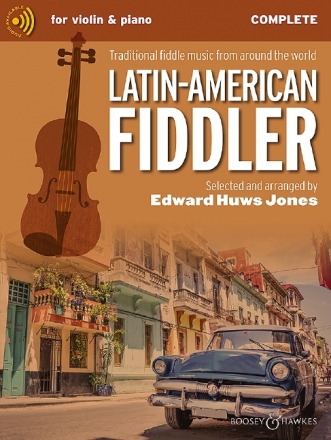 The Latin-American Fiddler (+Online Audio) for violin and piano (violin 2, easy violin and guitar ad lib) score and part (complete edition)