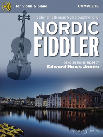 The nordic Fiddler (+Online Audio) for violin and piano (violin 2, easy violin and guitar ad lib) score and part (complete edition)