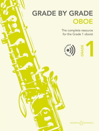 Grade by Grade - Oboe Grade 1 (+Online Audio) for oboe and piano