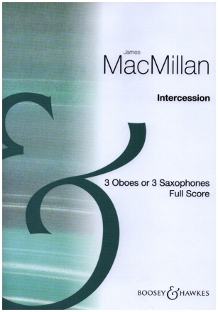 Intercession for 3 oboes (saxophones) score