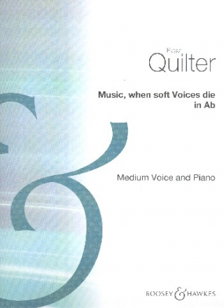 Music when soft Voices die (in Ab) for medium voice and piano score