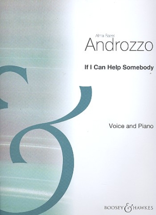 If I Can Help Somebody (Os Gallaf helpu rhywun) fr Singstimme und Klavier