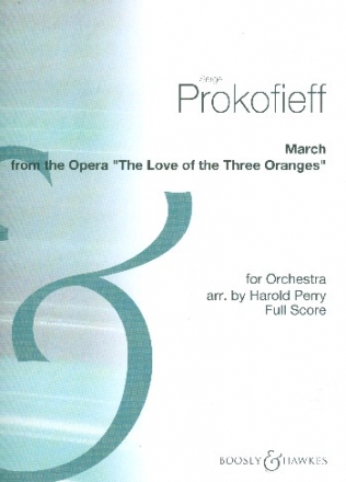 Marsch aus Die Liebe zu drei Orangen op.33 fr Orchester Partitur