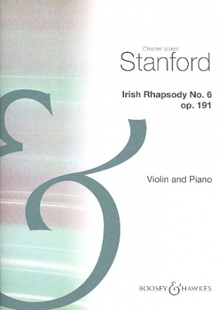Irish Rhapsody no.6 op.191 for Violin and Orchestra . for violin and piano