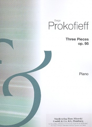 3 Stcke aus dem Ballett Cinderella op.95  fr Klavier