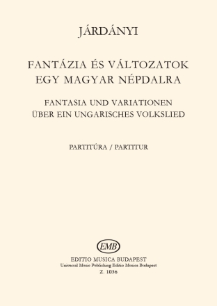 Jrdnyi Pl Wind Quintet Fantasy and Variations on a Hungarian Folksong Wind Quintets fl, ob, cl, fg, cor