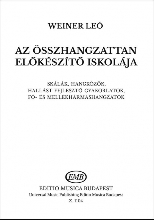 Weiner Le Az sszhangzattan elkszt iskolja  Music Theory
