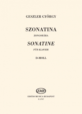 Geszler Gyrgy Sonatina in d minor  Piano