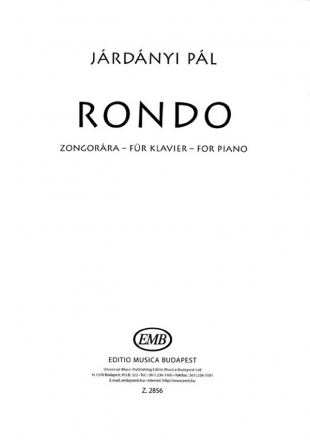 Jrdnyi Pl Rond  Piano