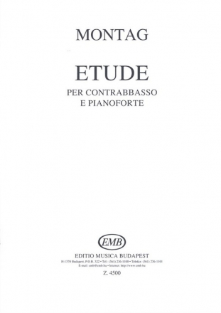 Montag Lajos Etud  Double Bass and Piano