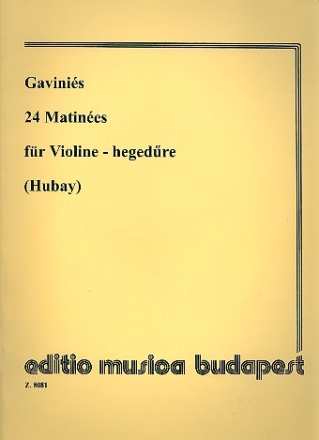 24 Matines fr Violine