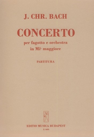Concerto in E flat major for bassoon and orch  Concertos
