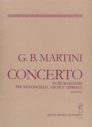 Concerto in Re maggiore per violoncello, archi e cembalo Concertos