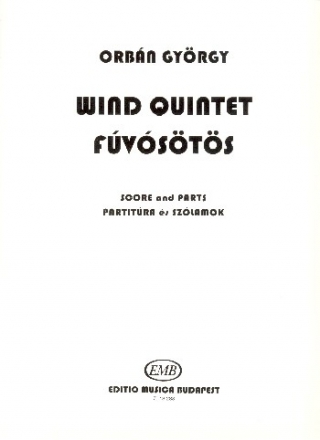 Quintet for flute, oboe, clarinet, horn and bassoon score and parts