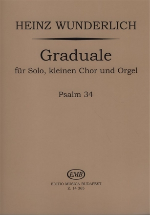 Graduale fr Solo, kleinen Chor und Orgel - Psalm  Upper Voices or Mixed Voices and Accompaniment