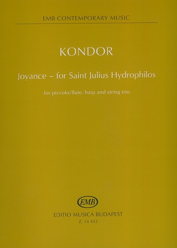 Joyance - for Saint Julius Hydrophilos for piccolo/flute, harp and string trio