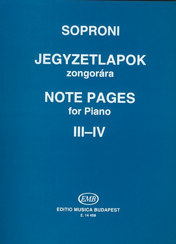 Note pages Vol.3-4 for piano