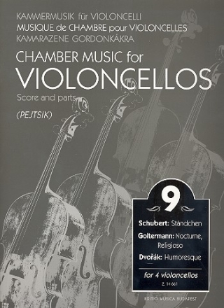 Kammermusik fr Violoncelli Band 9 fr 4 Violoncelli Partitur und Stimmen