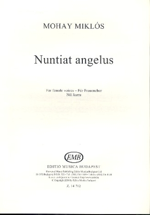 Nuntiat angelus fr Frauenchor Partitur