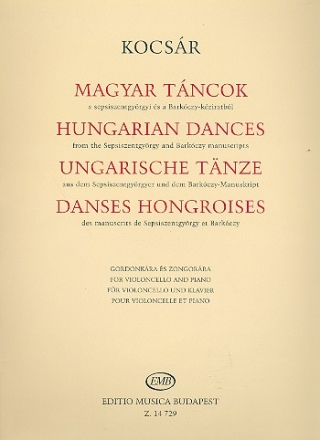 Ungarische Tnze fr Violoncello und Klavier