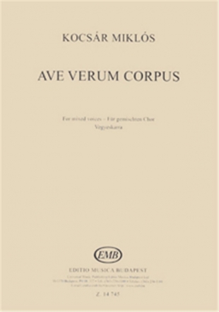 Ave verum corpus fr gem Chor a cappella Partitur