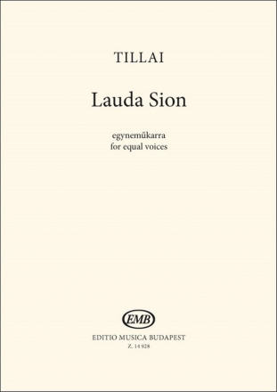 Aurl Tillai Lauda Sion Upper Voices (Stimme)
