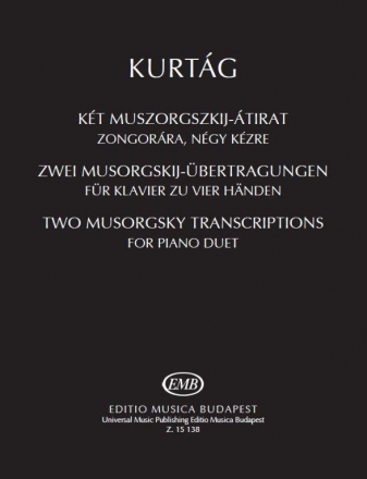 2 Mussorgsky Transcriptions for piano duet score