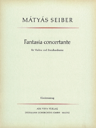 Fantasia concertante fr Violine und Streichorchester Klavierauszug mit Solostimme