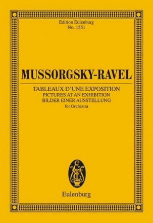 Tableaux d'une exposition fr Orchester Studienpartitur