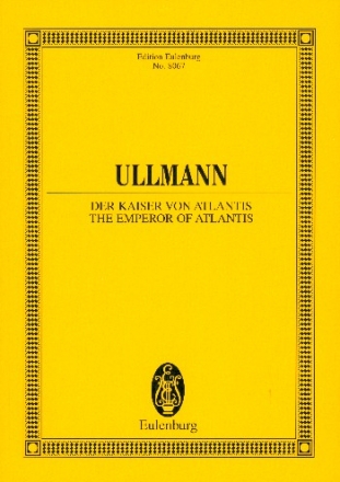 Der Kaiser von Atlantis oder Die Tod-Verweigerung op.49  Studienpartitur (dt/en)