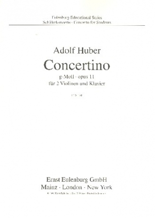 Konzert g-Moll op.11 fr 2 Violinen und Klavier Partitur und Stimmen