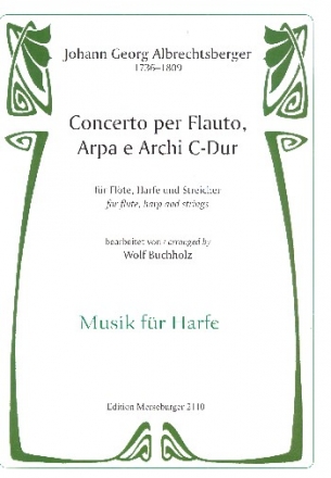 Konzert C-Dur fr Flte, Harfe und Streicher Partitur