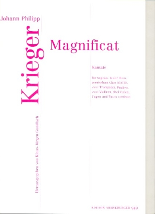 Magnificat fr Soli, gem Chor und Instrumente Partitur