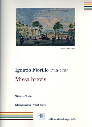 Missa brevis fr Soli, gem Chor und Orchester Klavierauszug