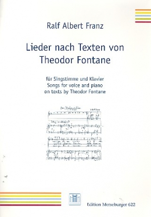 Lieder nach Texten von Theodor Fontane fr Gesang und Klavier Partitur