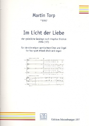 Im Licht der Liebe fr gem Chor und Orgel Partitur