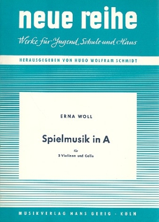 Spielmusik A-Dur fr 3 Violinen und Violoncello