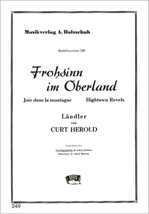Herold, Curt Frohsinn Im Oberland Diatonische Handharmonika