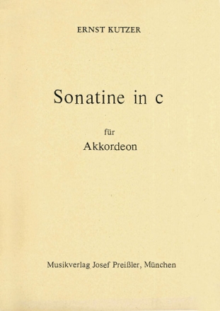 Ernst Kutzer Sonatine in c fr Akkordeon Akkordeon