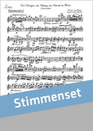 Supp, Franz von Ein Morgen, ein Mittag, ein Abend in Wien Akkordeonorchester Stimmenset