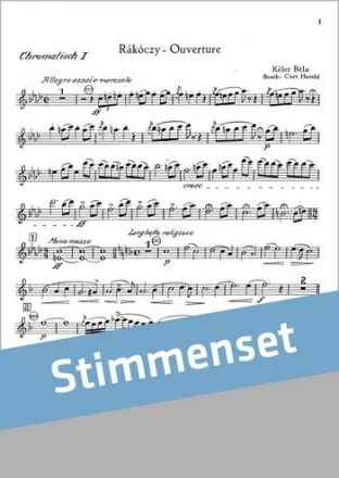 Keler, Bela Rakoczy-Ouvertre Akkordeonorchester Stimmenset