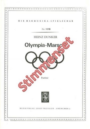 Dunker, Heinz Olympia-Marsch Akkordeonorchester Stimmenset