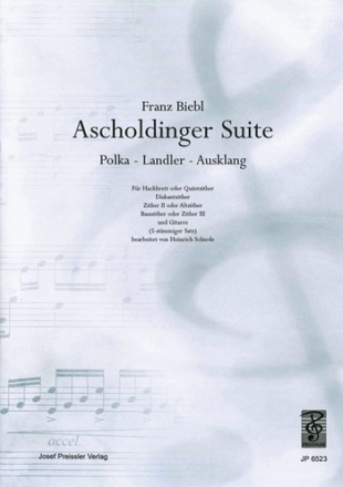 Franz Biebl Ascholdinger Suite 4 Zithern und Gitarre Spielpartitur(en)