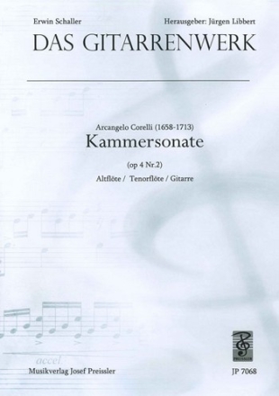 Kammersonate op.4,2 fr Altblockflte, Tenorblockflte und Gitarre Stimmen