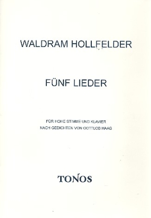 5 Lieder fr Gesang (hoch) und Klavier