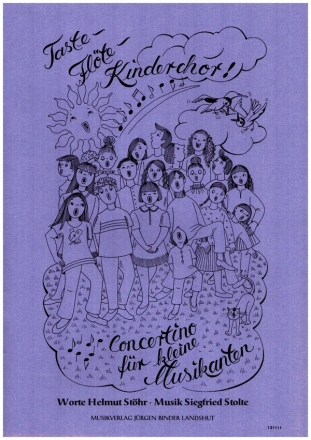 Taste-Flte-Kinderchor fr Kinderchor, Klavier und Flte Chorpartitur
